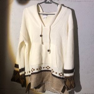Oversized poncho sweater